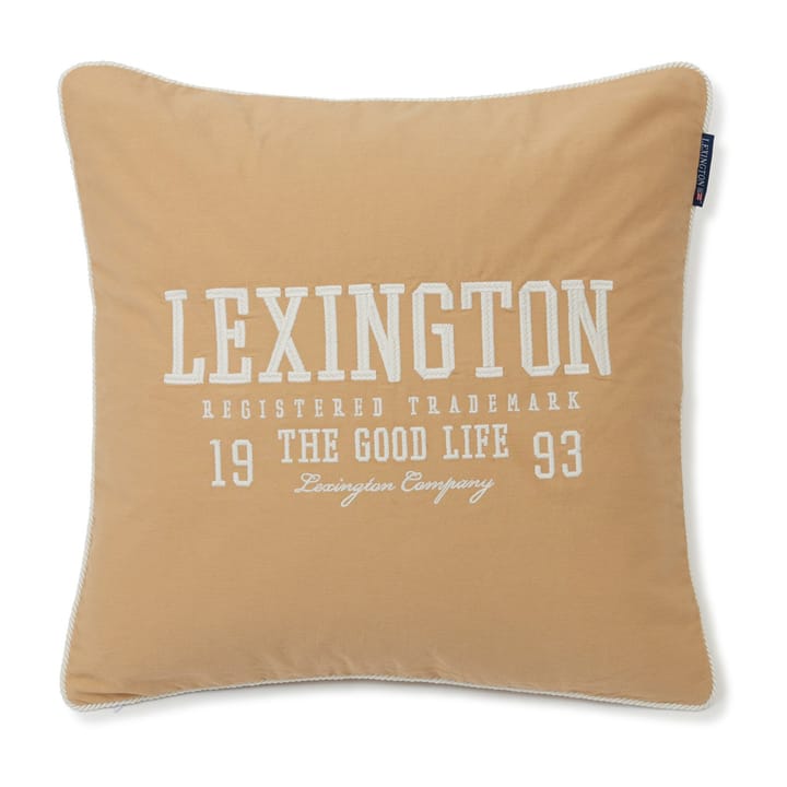 Logo Twill kuddfodral 50x50 cm, Oat-White Lexington