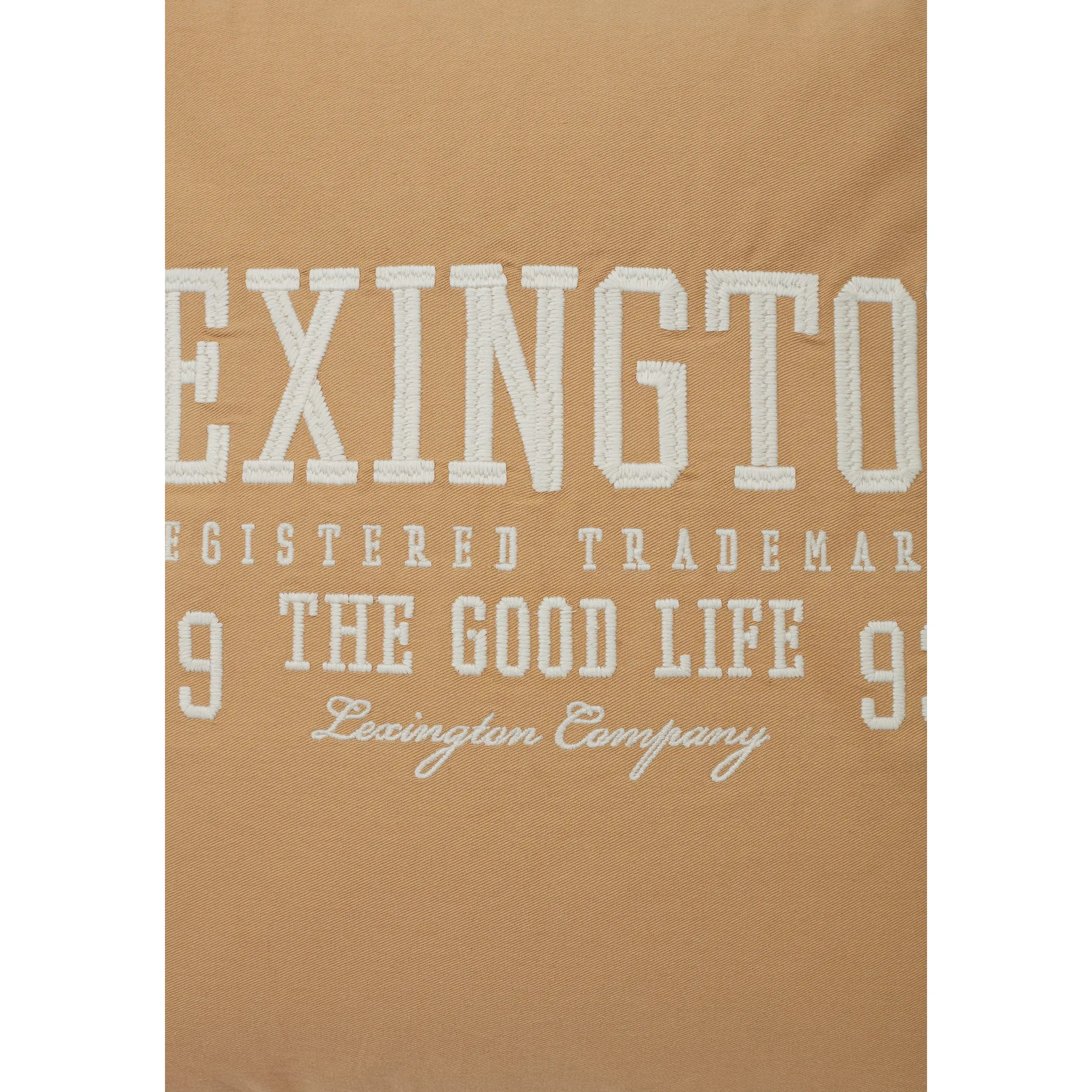 Logo Twill kuddfodral 50x50 cm, Oat-White Lexington