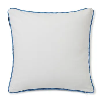 Logo Twill kuddfodral 50x50 cm - White-blue - Lexington