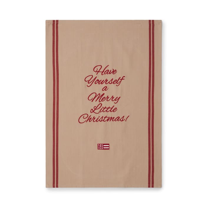 Merry Little Organic Cotton kökshandduk 50x70 cm, Beige-red Lexington