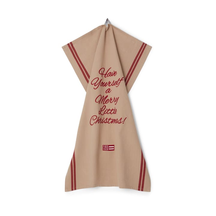 Merry Little Organic Cotton kökshandduk 50x70 cm, Beige-red Lexington