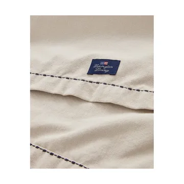 Organic Cotton Oxford löpare stitches 50x250 cm - Beige - Lexington