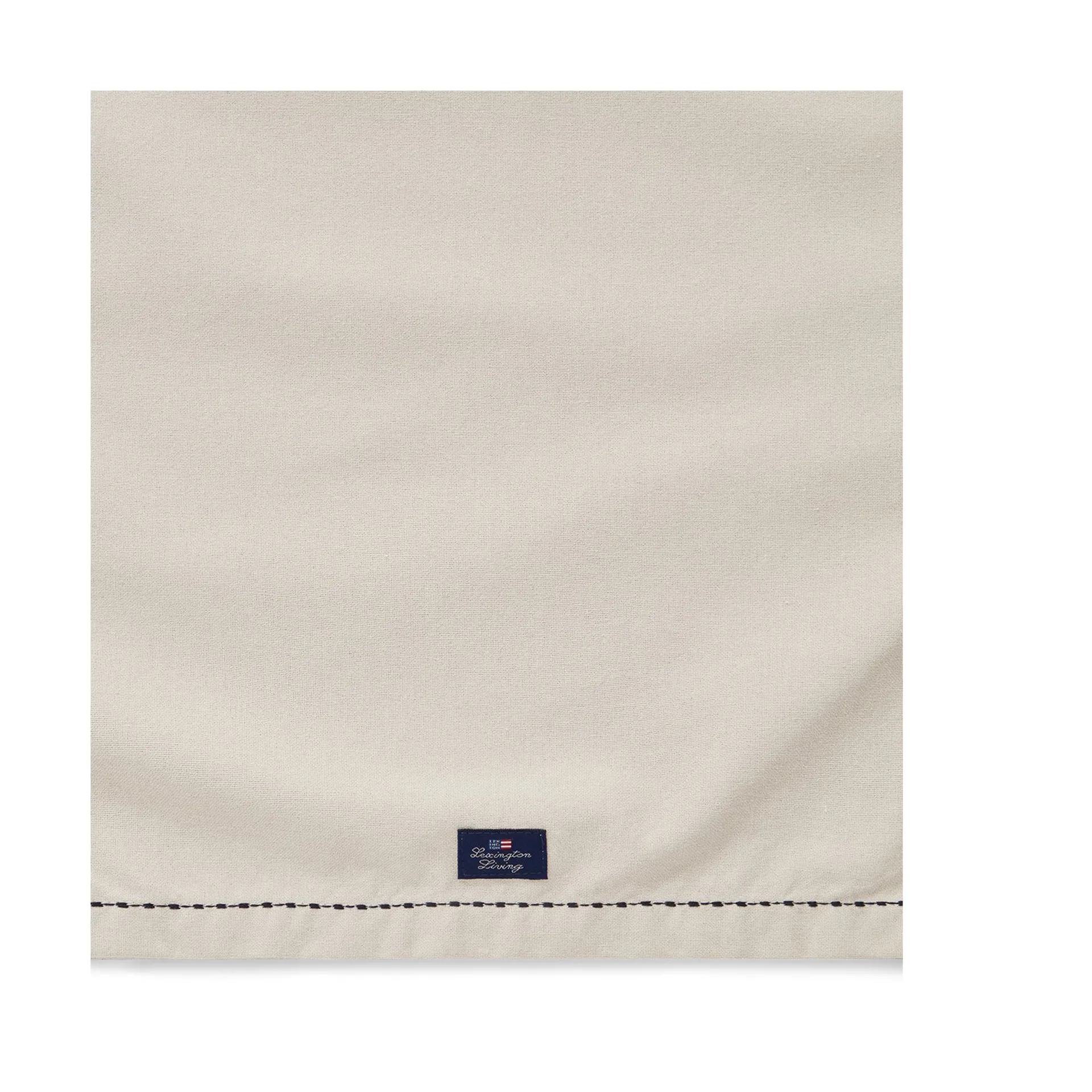 Organic Cotton Oxford löpare stitches 50x250 cm, Beige Lexington