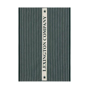 Organic Cotton Terry kökshandduk 50x70 cm - Green-Light beige - Lexington