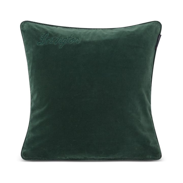 Organic Cotton Velvet kuddfodral 50x50 cm, Green Lexington
