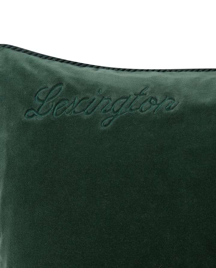 Organic Cotton Velvet kuddfodral 50x50 cm, Green Lexington