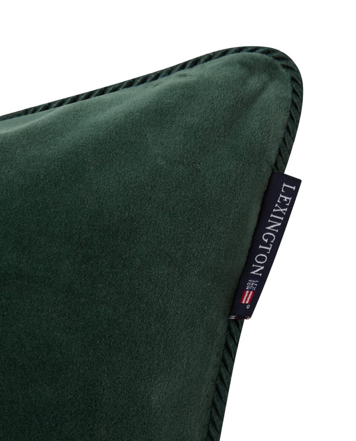 Organic Cotton Velvet kuddfodral 50x50 cm, Green Lexington