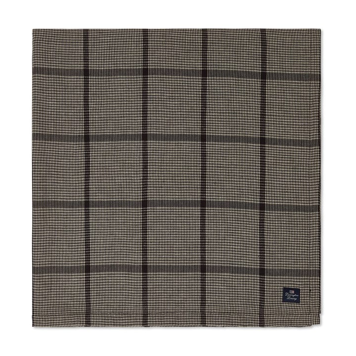Pepita Check Cotton Linen bordsduk 150x250 cm - Dark gray-beige - Lexington