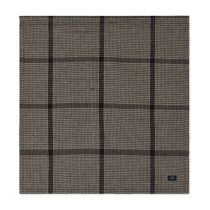 Pepita Check Cotton Linen tygservett 50x50 cm - Dark gray-beige - Lexington