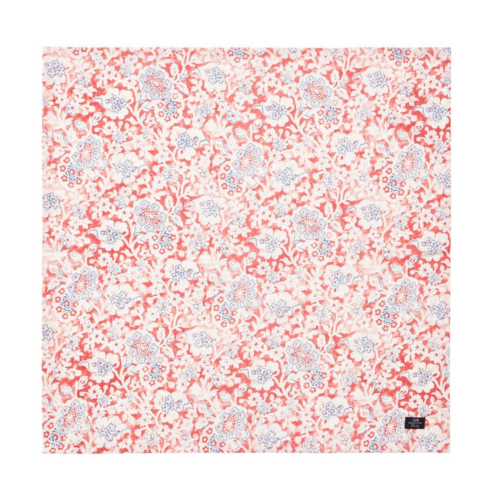 Printed Flowers Recycled Cotton tygservett 50x50 cm - Coral - Lexington