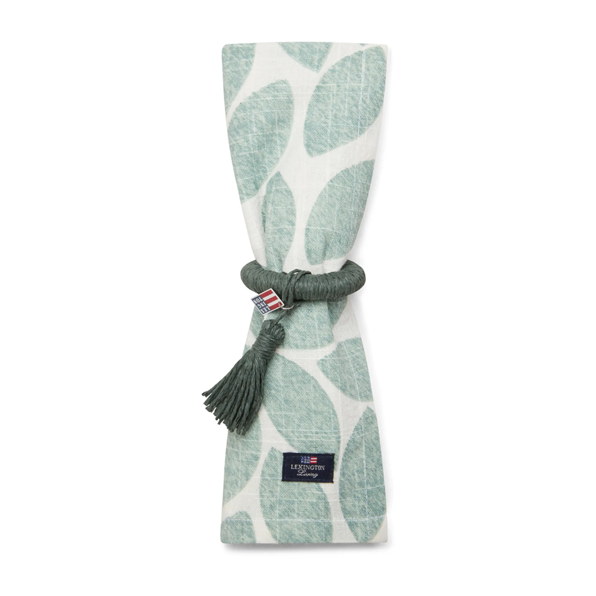 Printed Leaves tygservett 50x50 cm, Grön Lexington