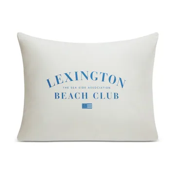 Printed Organic Cotton Poplin örngott 50x60 cm - Blå-vit - Lexington