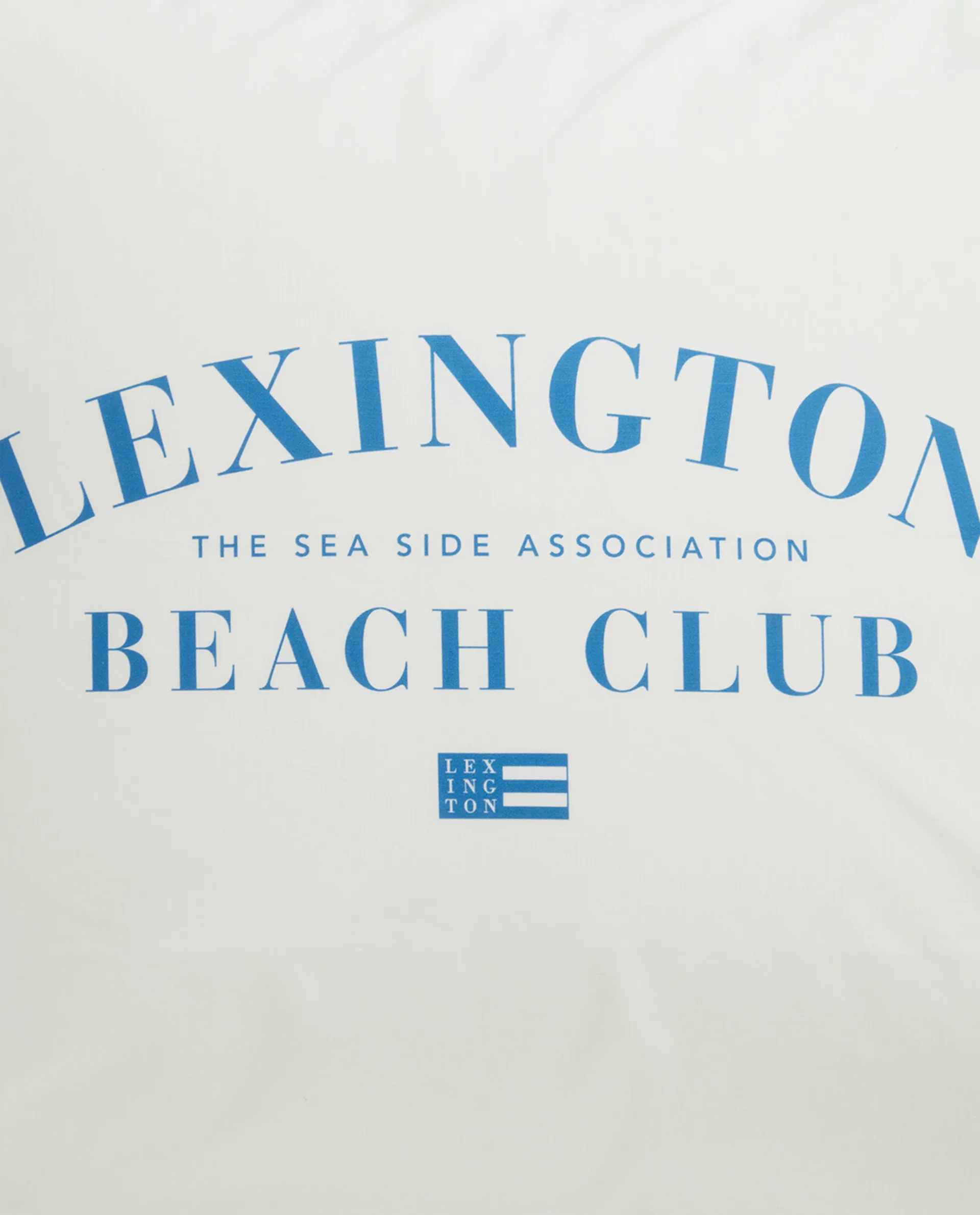 Printed Organic Cotton Poplin örngott 50x60 cm, Blå-vit Lexington