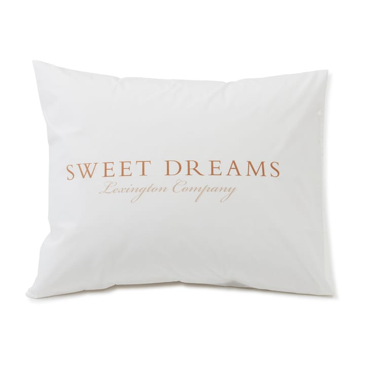 Printed Sweet Dreams Poplin örngott 50x60 cm - White - Lexington