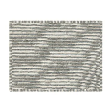 Quiltad dubbelsidig bordstablett - Green-Light beige-red, 35x45 cm - Lexington