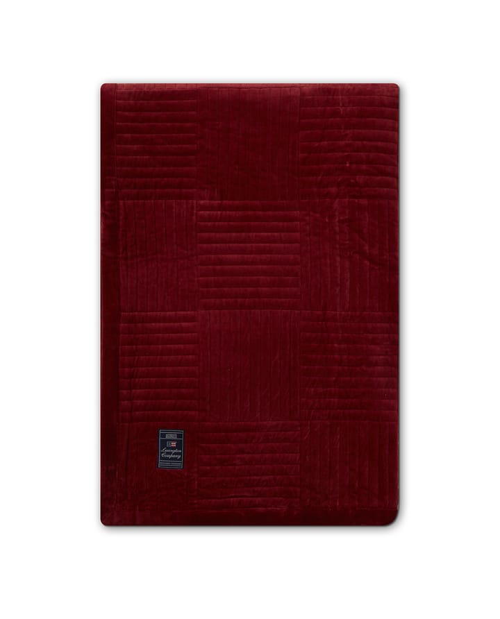 Quilted Cotton Velvet Star överkast 160x240 cm, Red Lexington