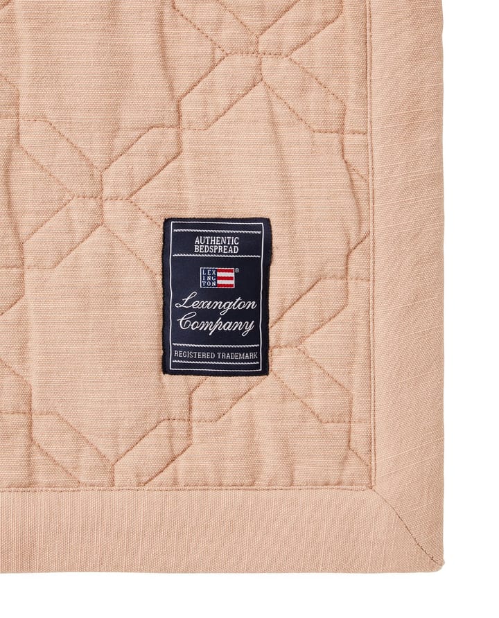 Quilted Recycled Cotton överkast 260x240 cm, Beige Lexington