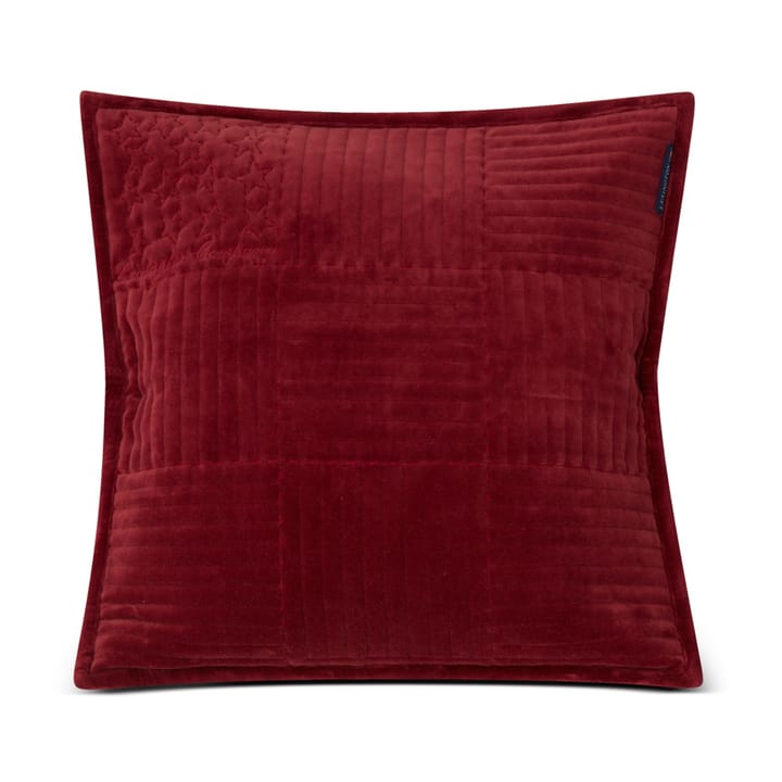 Quilted Velvet Star kuddfodral 50x50 cm - Red - Lexington