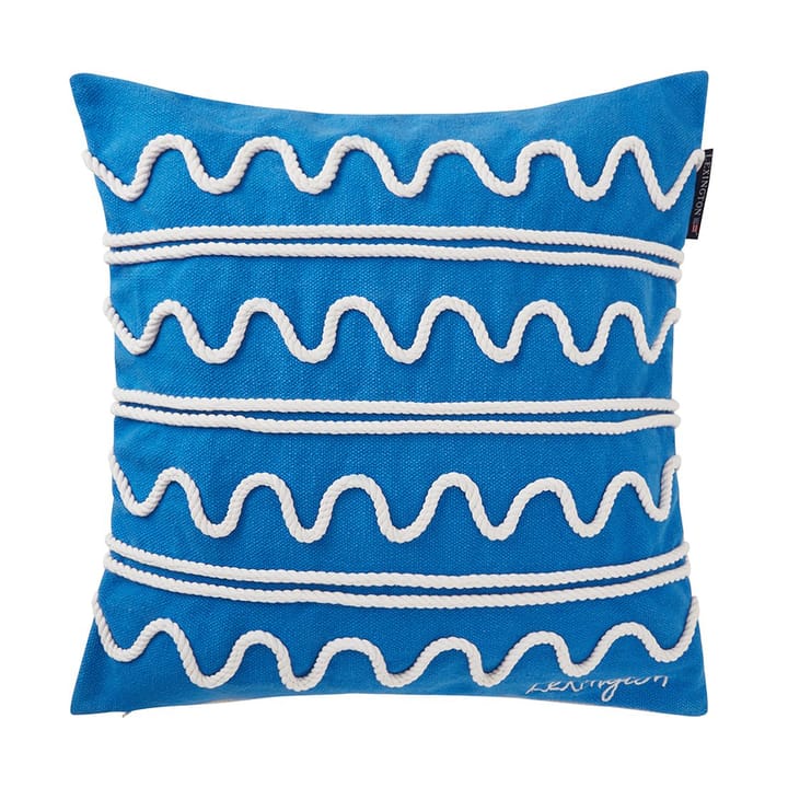 Rope Wave Cotton Canvas kuddfodral 50x50 cm - Blue - Lexington