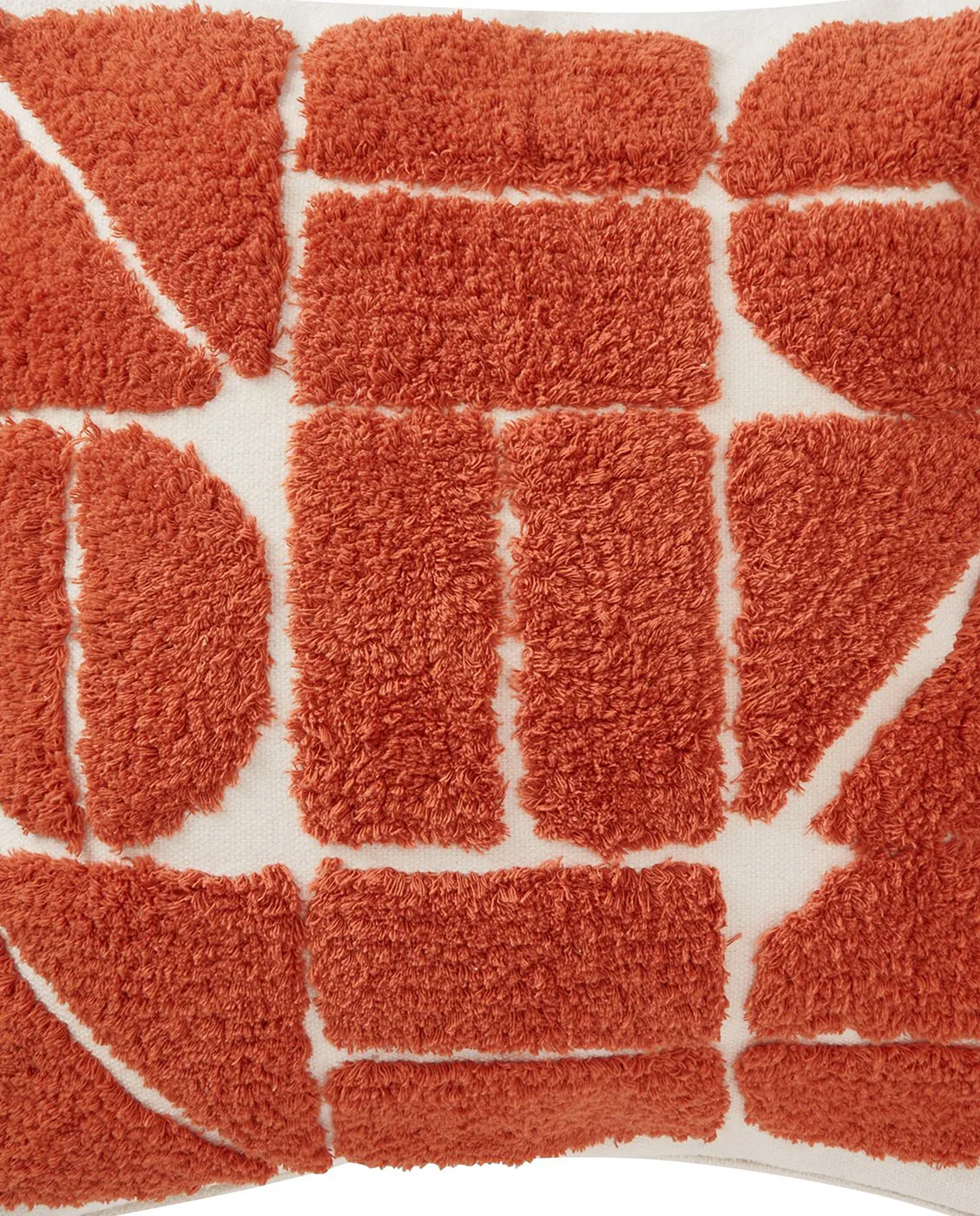 Rug Graphic Cotton Canvas kuddfodral 50x50 cm, White Lexington