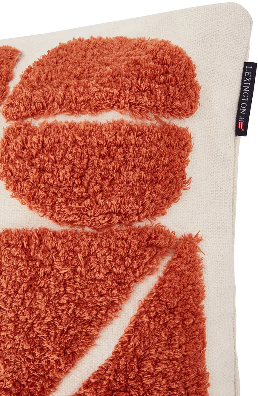 Rug Graphic Cotton Canvas kuddfodral 50x50 cm, White Lexington