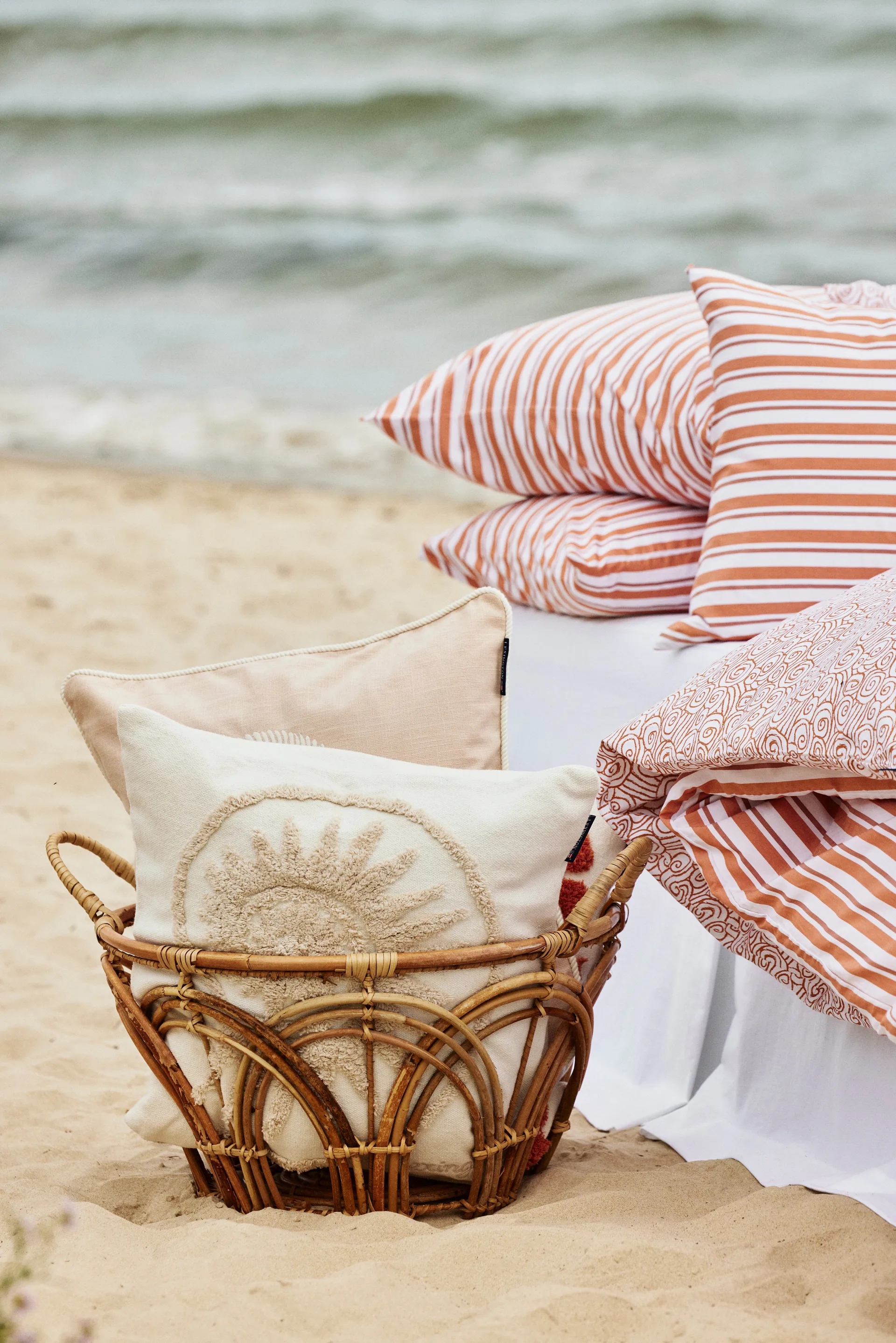 Rug Shell Cotton Canvas kuddfodral 50x50 cm, White Lexington