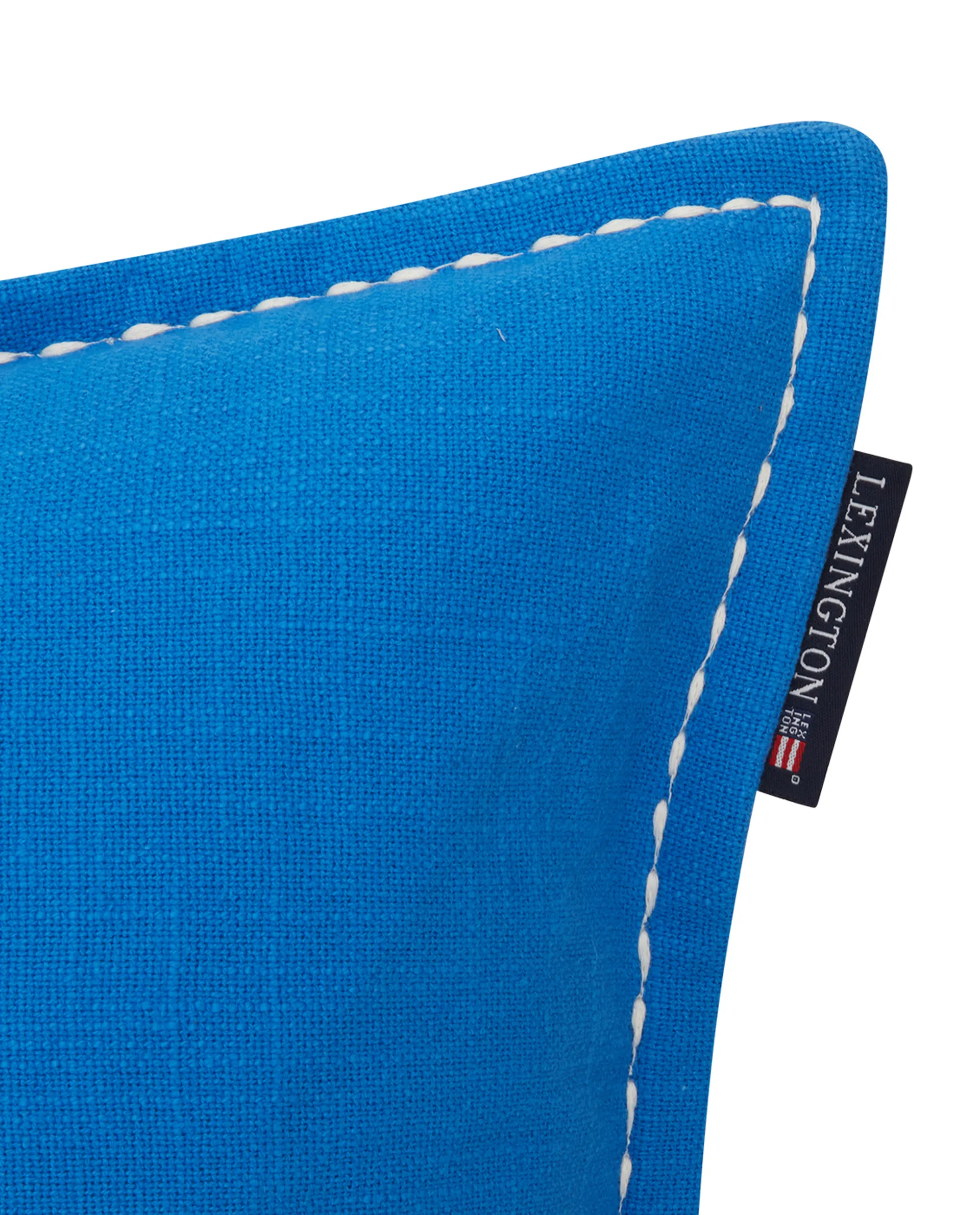 Sea Sand Salt Logo Embroidered kuddfodral 50x50 cm, Blå-vit Lexington