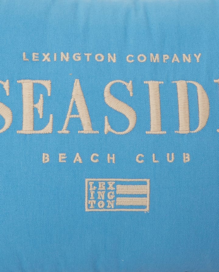 Seaside Small Organic Cotton Twill kudde 30x40 cm, Blå-ljusbeige Lexington