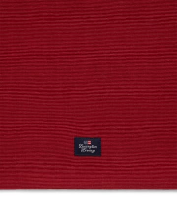 Side Striped Organic Cotton Rib löpare 50x250 cm - Red-beige - Lexington