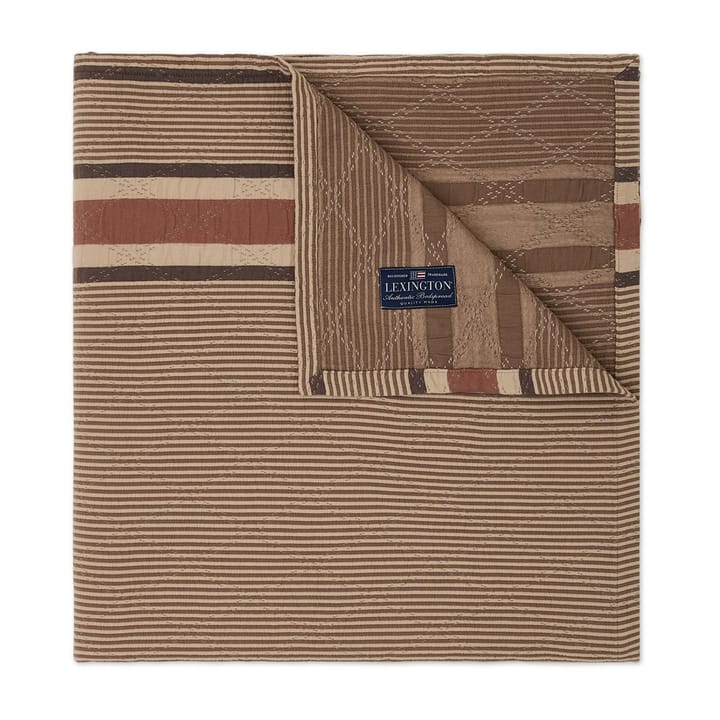 Side Striped Soft Quilted överkast 160x240 cm - Beige - Lexington