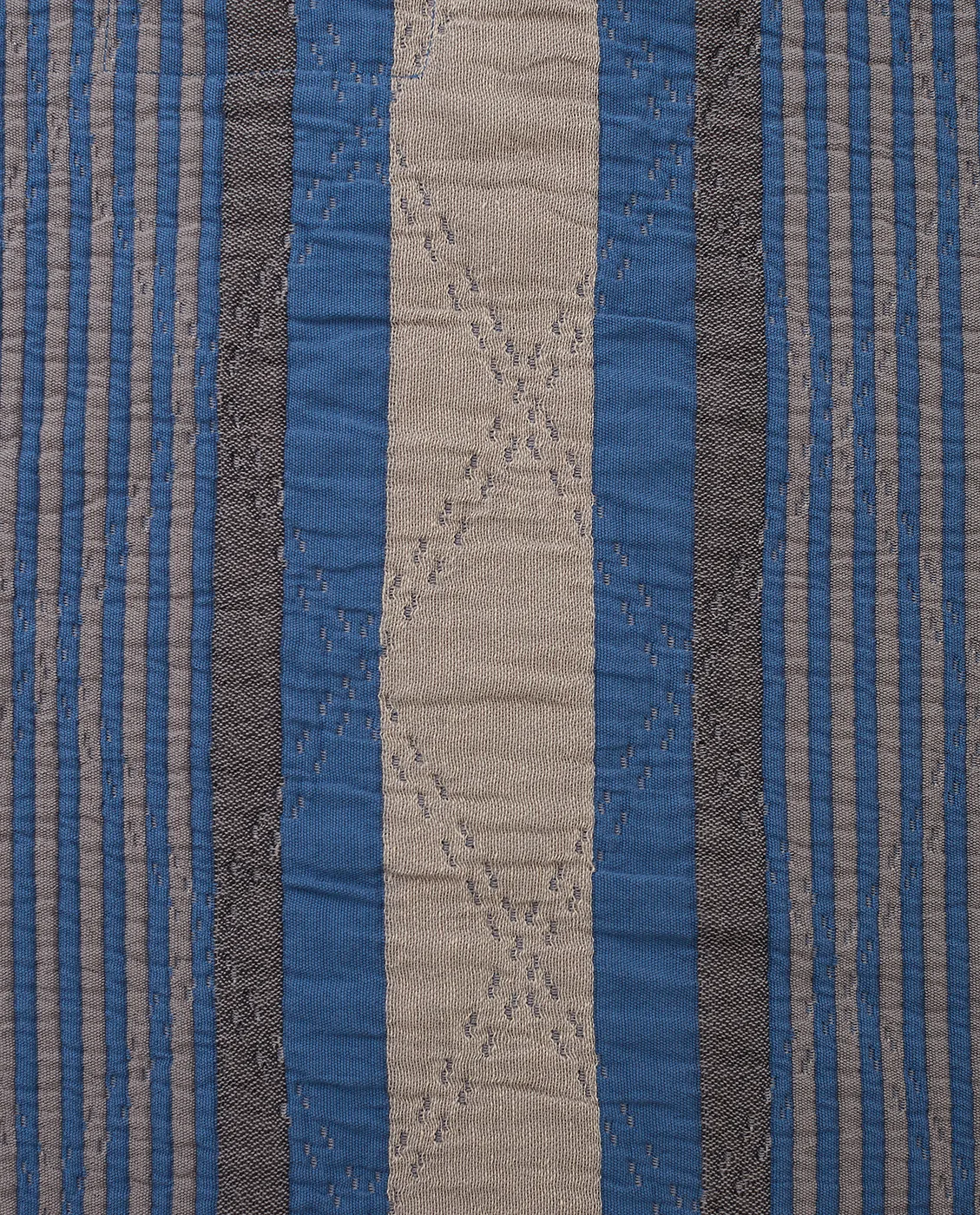 Side Striped Soft Quilted överkast 160x240 cm, Blue Lexington