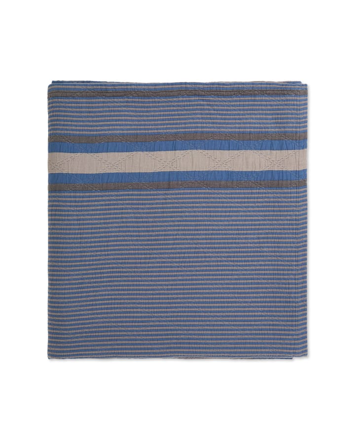 Side Striped Soft Quilted överkast 240x260 cm, Blue Lexington