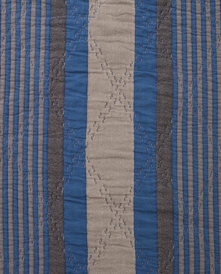 Side Striped Soft Quilted överkast 240x260 cm, Blue Lexington