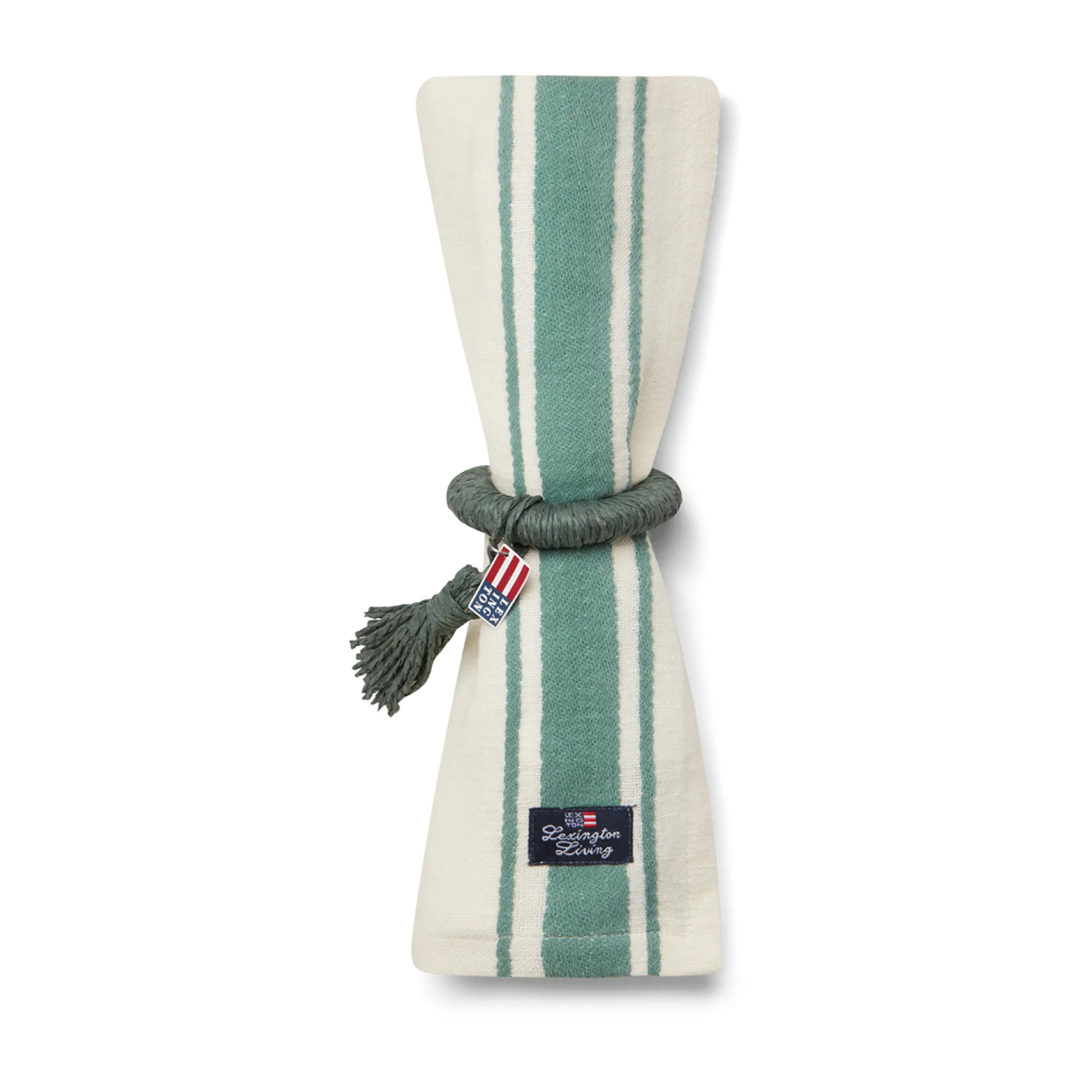Side Stripes tygservett 50x50 cm, Grön Lexington