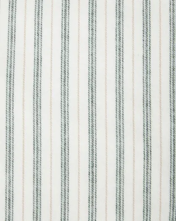 Stripe cotton flannel örngott - White-green-beige, 50x60 cm - Lexington