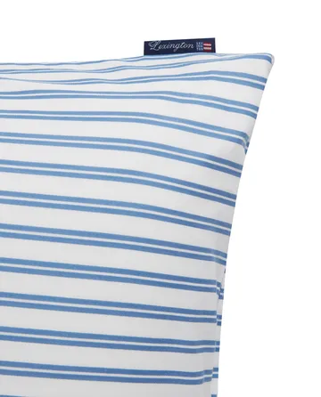 Striped Cotton Poplin örngott 50x60 cm - Blå - Lexington