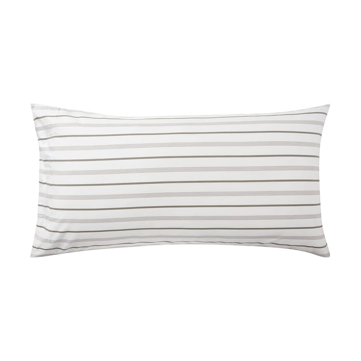 Striped Cotton Poplin örngott 50x90 cm, White Lexington