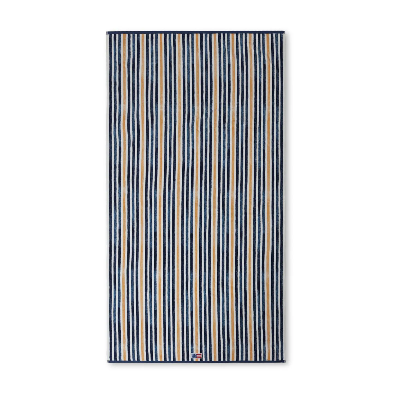 Striped Cotton Velour badlakan 100x180 cm, Blue-white-oat Lexington
