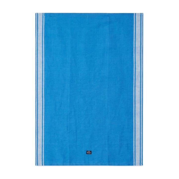 Striped Linen Cotton kökshandduk 50x70 cm, Blå-vit Lexington