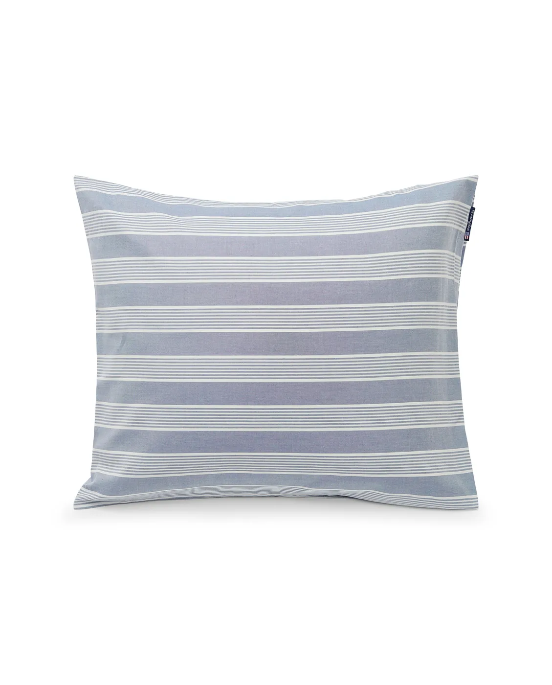 Striped Lyocell Cotton örngott 50x60 cm, Blue-white Lexington