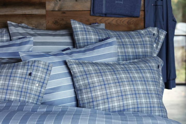 Striped Lyocell Cotton påslakan 150x210 cm, Blue-white Lexington
