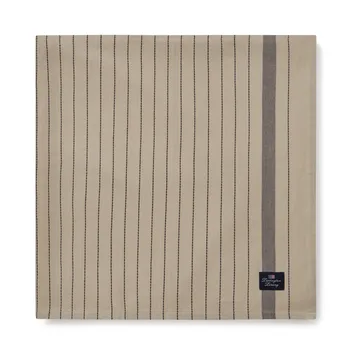 Striped Organic Cotton bordsduk 150x250 cm - Beige-dark gray - Lexington