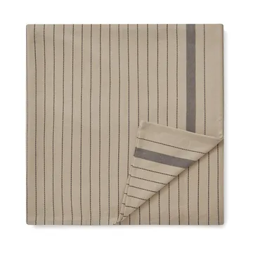 Striped Organic Cotton bordsduk 150x350 cm - Beige-dark gray - Lexington