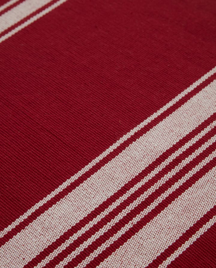 Striped Organic Cotton Rib bordstablett 40x50 cm - Red-white - Lexington