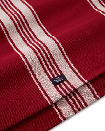 Striped Organic Cotton Rib löpare 50x250 cm - Red-white - Lexington