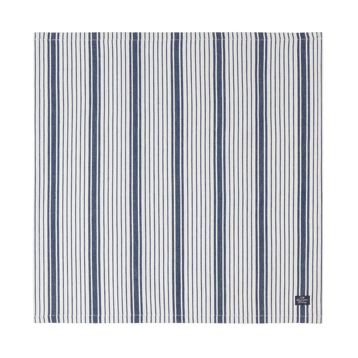 Striped Organic Cotton servett 50x50 cm, Navy Lexington