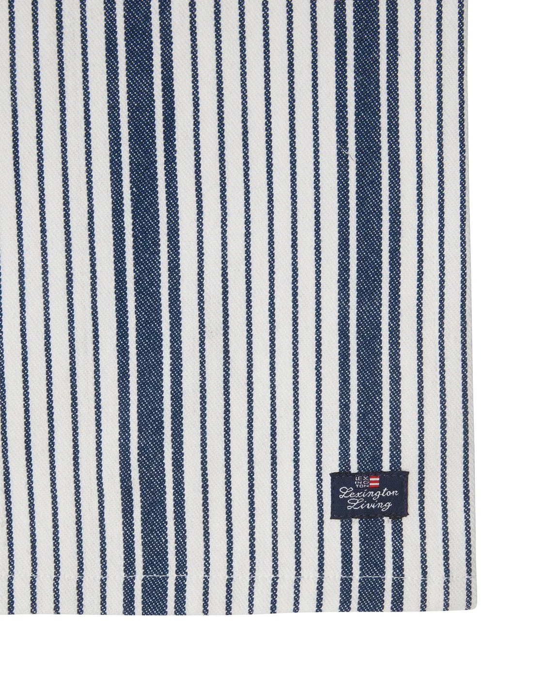 Striped Organic Cotton servett 50x50 cm, Navy Lexington