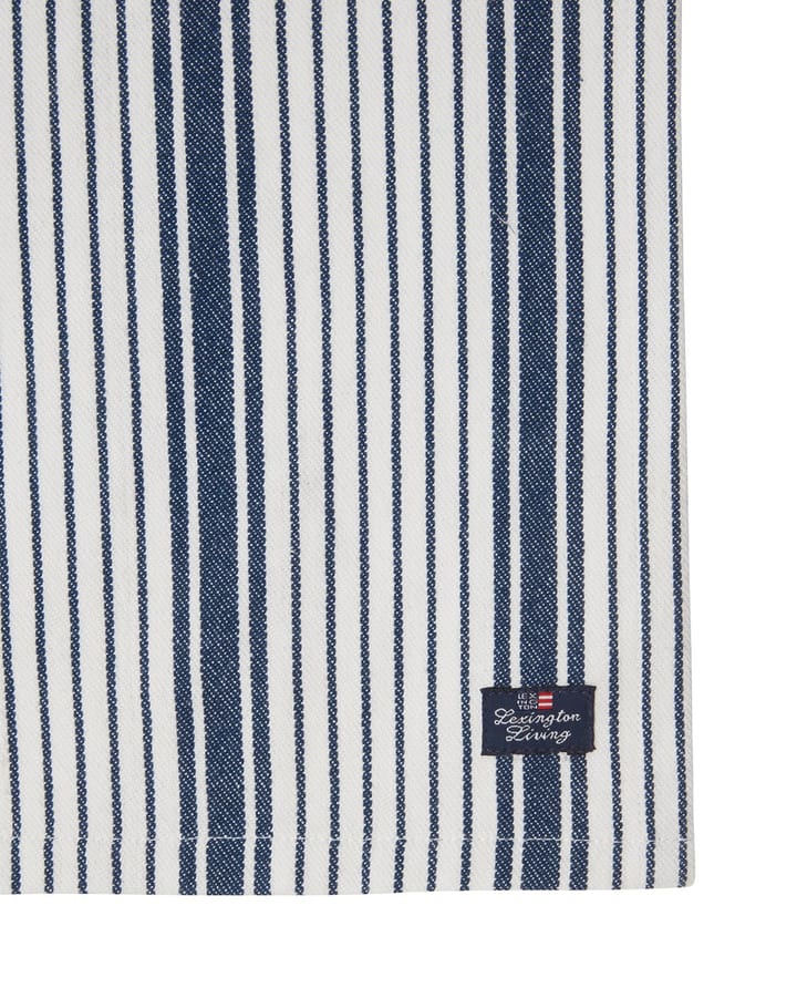 Striped Organic Cotton servett 50x50 cm - Navy - Lexington