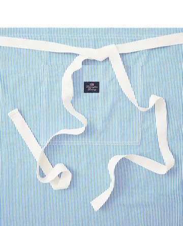 Striped Oxford BBQ förkläde 85x80 cm - Blå-vit - Lexington
