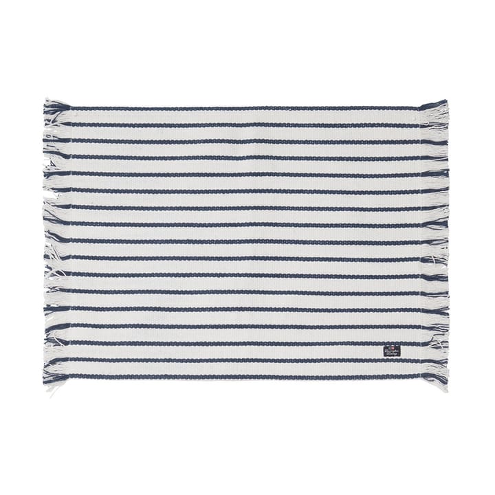 Striped Recycled Cotton bordstablett 40x50 cm - Navy - Lexington